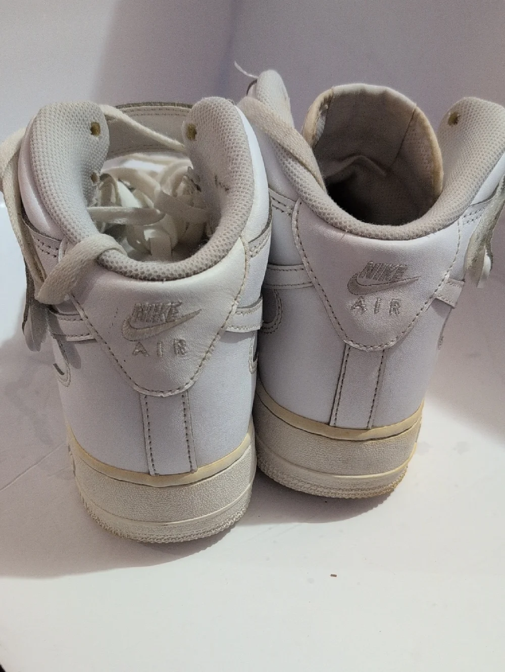 Air Force Ones Nike White High-Top Sneakers - Picture 3 of 3